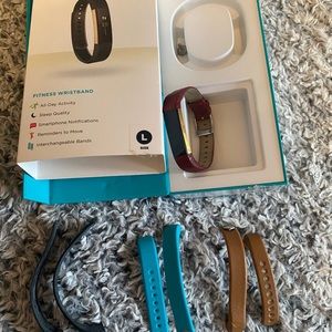 Fitbit Alta gold series with extra bands